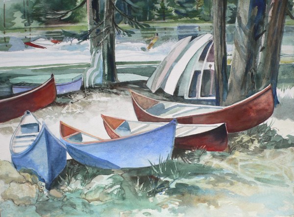 Sequoia National Forest watercolor painting Margy Gates