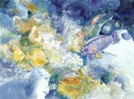 Fiji Reef underwater watercolor painting